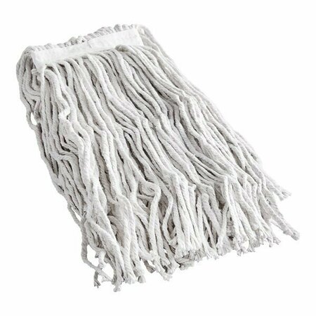 CARLISLE FOODSERVICE 369816B00 #16 Natural Small Cotton Cut-End Wet Mop Head with 1'' Headband 271369816B00